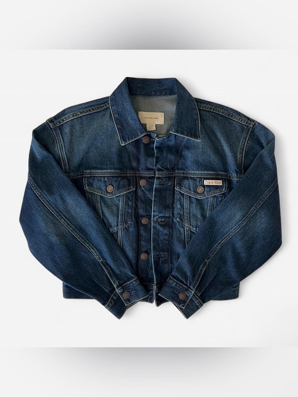 Calvin Klein 90s Denim Trucker Jacket - Picture 2 of 2